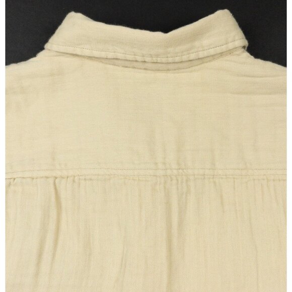 Flint And Tinder Double Gauze Shirt Men's Medium Casual Huckberry Light Yellow - Picture 10 of 14